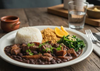 Foto realista de prato típico brasileiro para guia de fotos vídeos restaurantes